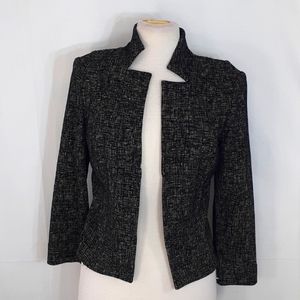 Buchanan Kang black and white Tweed Blazer jacket size 6